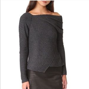 Free People Asymmetrical wool blend sweater